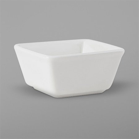 TUXTON CHINA Tuxton 3 oz Pearl White Square Ramekin ABU-750